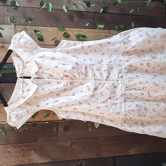 Free PEOPLE Ivory Combo Mini Dress Size L - Picture 2 of 9